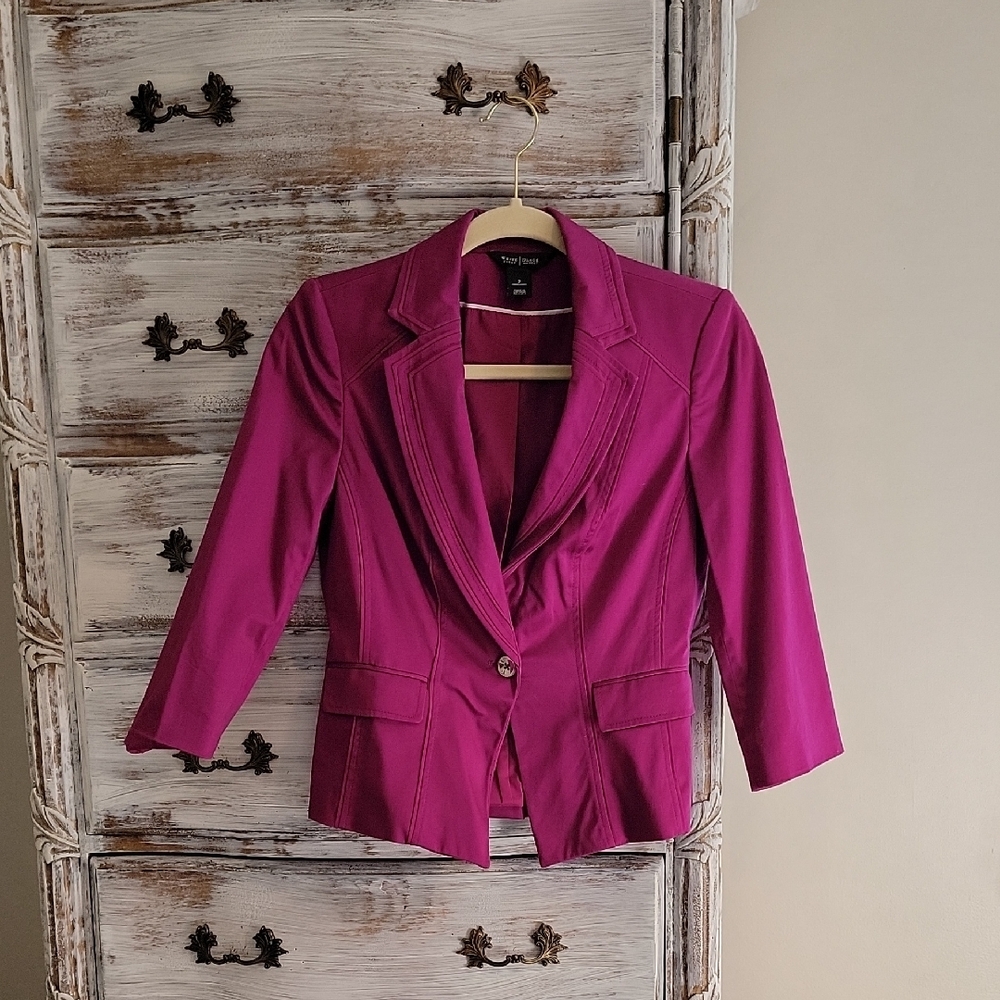 White House Black Market Fuchsia Blazer